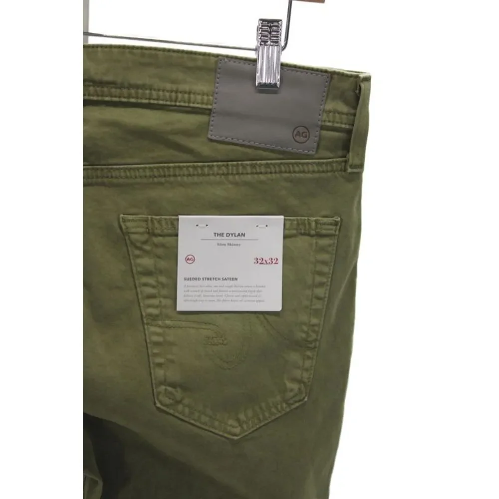 AG Adriano Goldschmied Mens Chinos Green Size 32